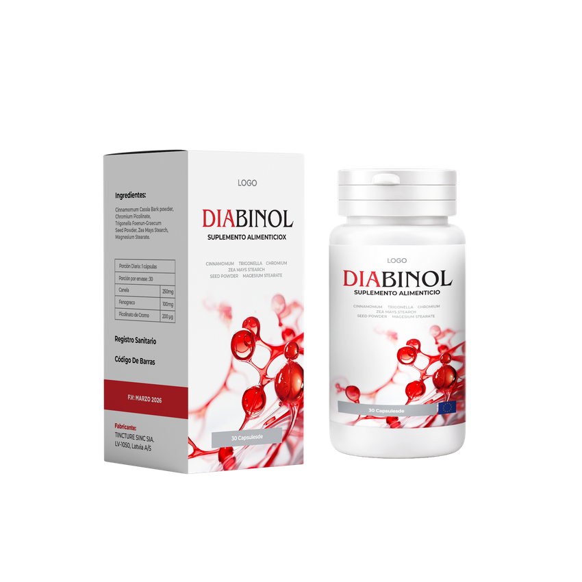 Diabinol envase 30 cápsulas producto original